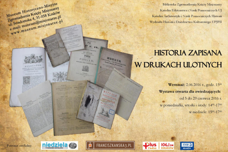 Read more about the article Historia zapisana w drukach ulotnych